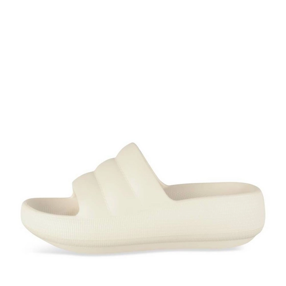 Badslippers_avec_talon BEIGE Dames