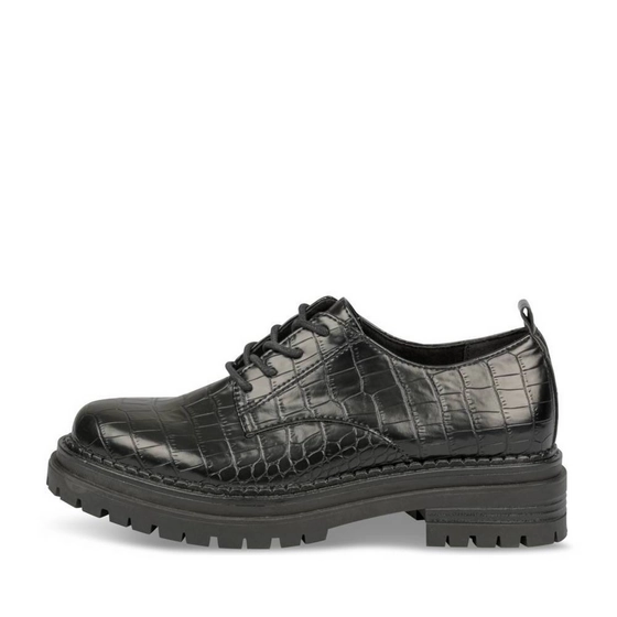 Veterschoenen ZWART Dames