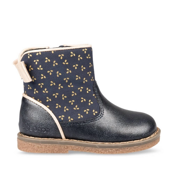 Enkellaarsjes BLAUW/GOUD Meisjes