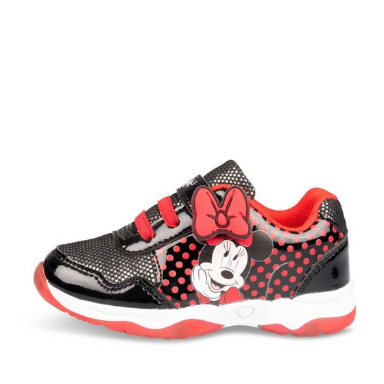 Baskets NOIR/ROUGE Fille