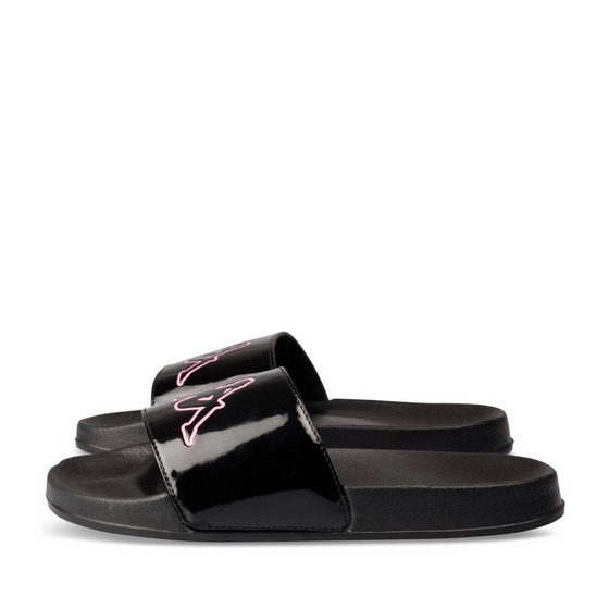 Claquettes NOIR/ROSE Femme