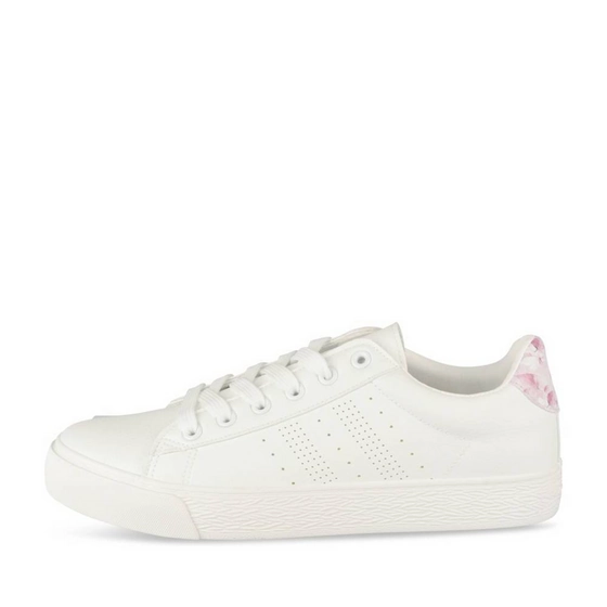 Baskets BLANC/ROSE Femme