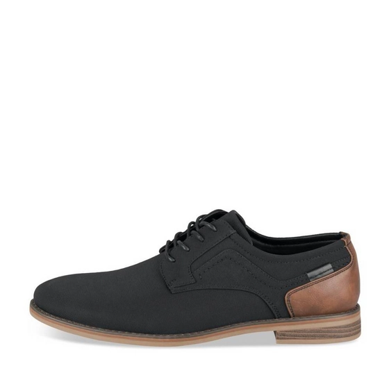 Veterschoenen ZWART/KASTANJEBRUIN Heren