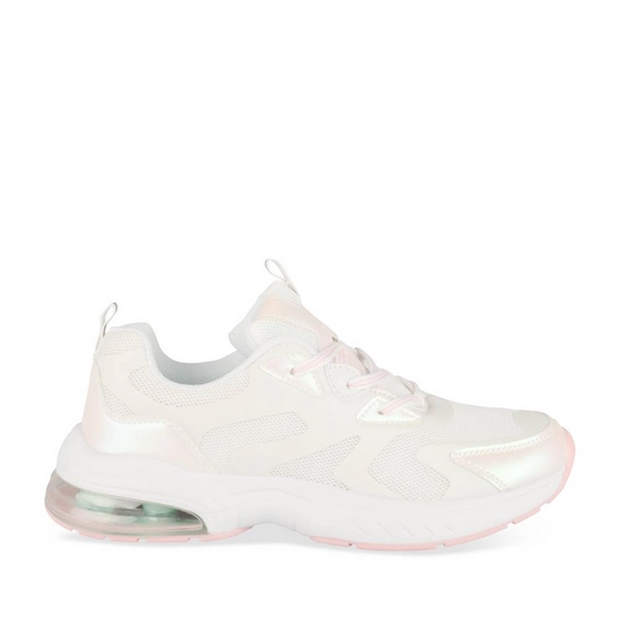 Baskets BLANC/ROSE Fille
