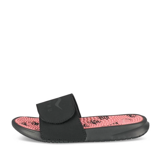 Claquettes NOIR/ROSE Femme