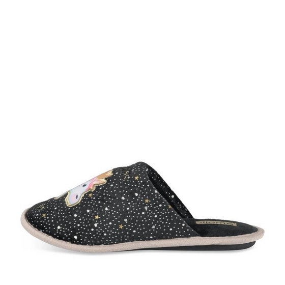 Pantoffels_avec_talon ZWART Dames