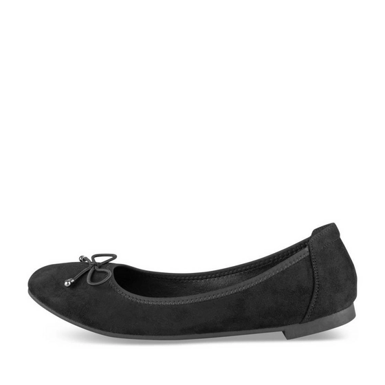 Ballerinas ZWART Dames