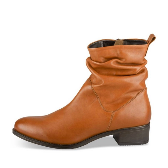 Enkellaarsjes COGNACKLEUR Dames
