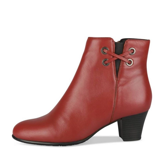Enkellaarsjes ROOD Dames