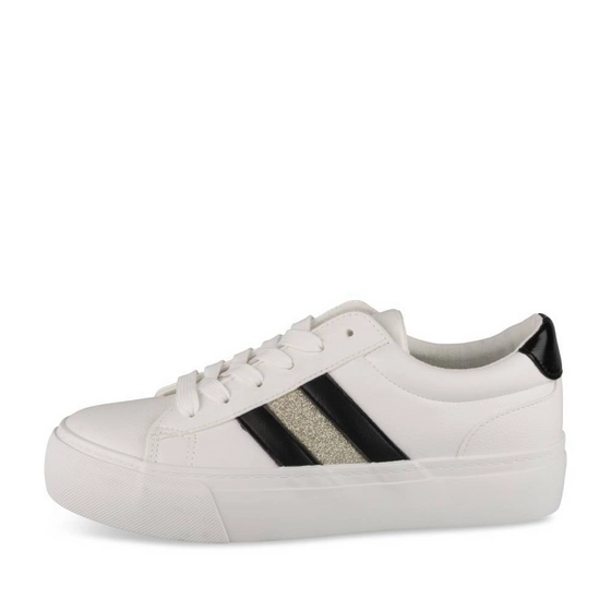 Sneakers WIT/ZWART/GOUD Dames
