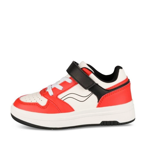 Baskets BLANC/ROUGE Garçon