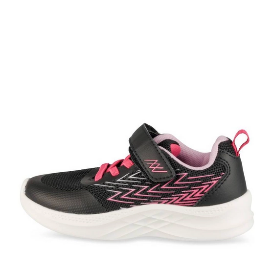 Baskets NOIR/ROSE Fille