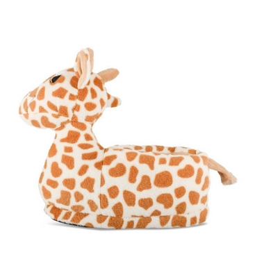 Chaussons peluche girafe MARRON LOVELY SKULL